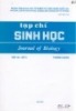 Tạp chí Sinh học: Tập 24 - Số 3 (Tháng 9- 2002)